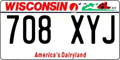 WI license plate 708XYJ