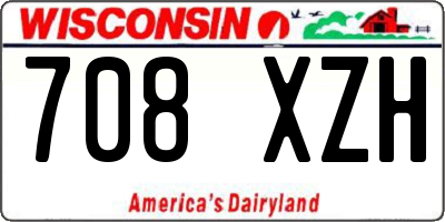 WI license plate 708XZH