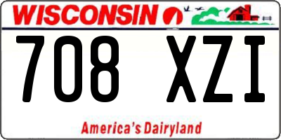 WI license plate 708XZI