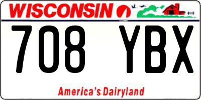 WI license plate 708YBX