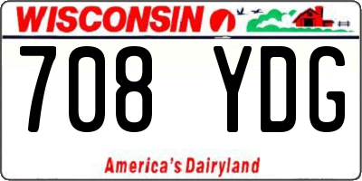 WI license plate 708YDG