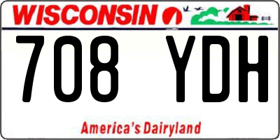 WI license plate 708YDH