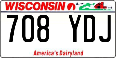 WI license plate 708YDJ