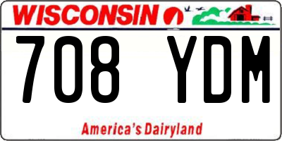 WI license plate 708YDM