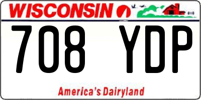 WI license plate 708YDP