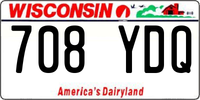 WI license plate 708YDQ