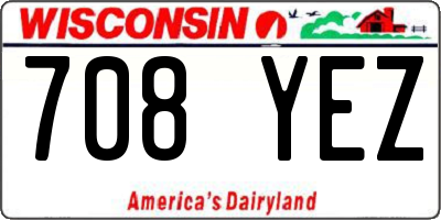 WI license plate 708YEZ
