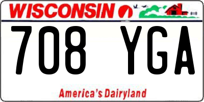 WI license plate 708YGA