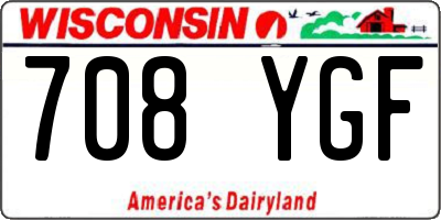 WI license plate 708YGF