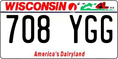 WI license plate 708YGG