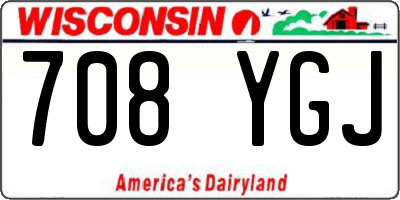 WI license plate 708YGJ