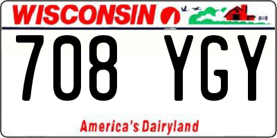 WI license plate 708YGY