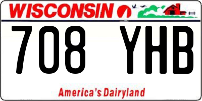 WI license plate 708YHB