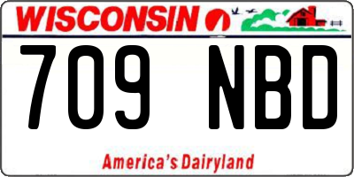 WI license plate 709NBD