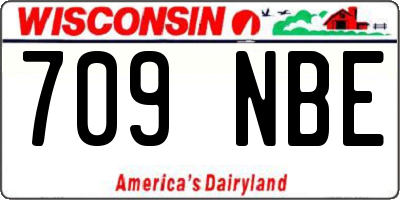 WI license plate 709NBE
