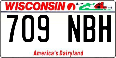 WI license plate 709NBH