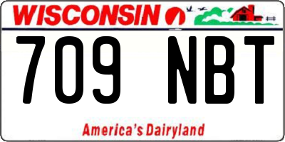WI license plate 709NBT