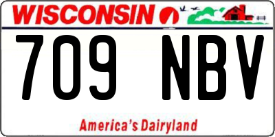 WI license plate 709NBV