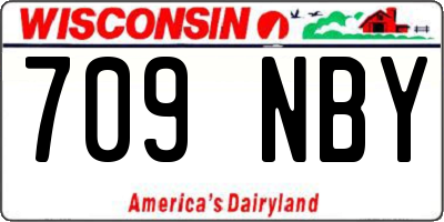 WI license plate 709NBY