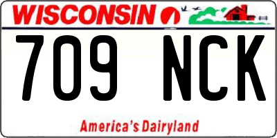 WI license plate 709NCK