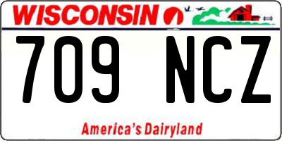 WI license plate 709NCZ