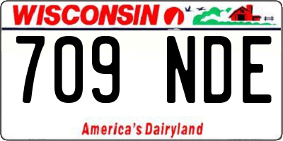 WI license plate 709NDE