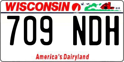 WI license plate 709NDH
