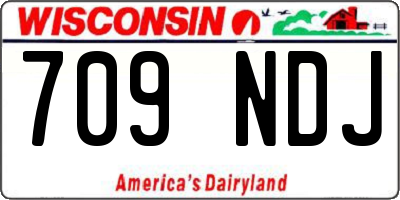 WI license plate 709NDJ
