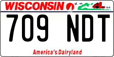 WI license plate 709NDT