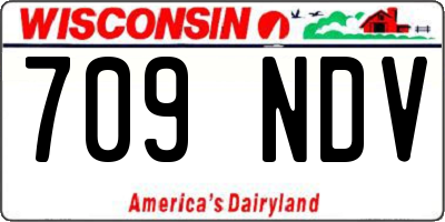 WI license plate 709NDV