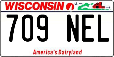 WI license plate 709NEL