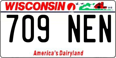 WI license plate 709NEN