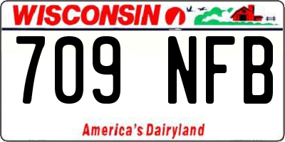 WI license plate 709NFB