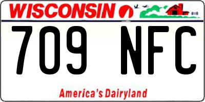 WI license plate 709NFC