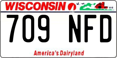 WI license plate 709NFD