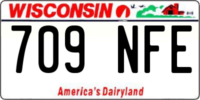 WI license plate 709NFE