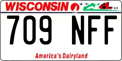 WI license plate 709NFF