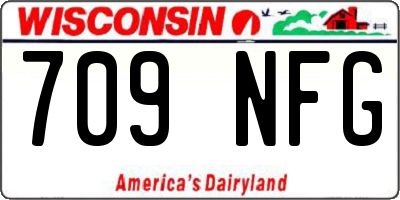 WI license plate 709NFG
