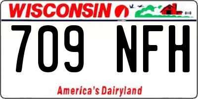 WI license plate 709NFH