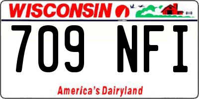 WI license plate 709NFI