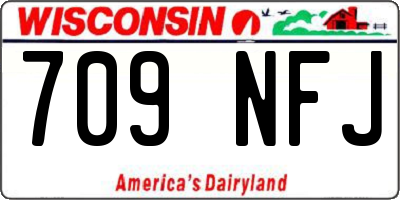 WI license plate 709NFJ