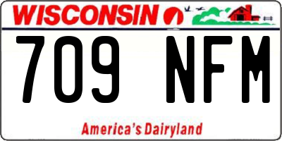WI license plate 709NFM