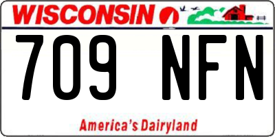 WI license plate 709NFN