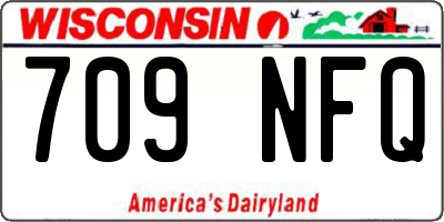 WI license plate 709NFQ