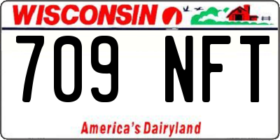 WI license plate 709NFT
