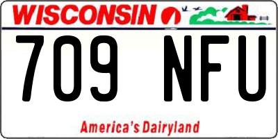 WI license plate 709NFU