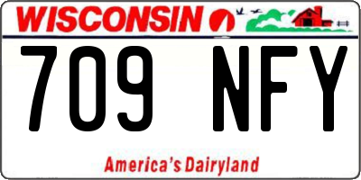 WI license plate 709NFY