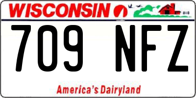 WI license plate 709NFZ