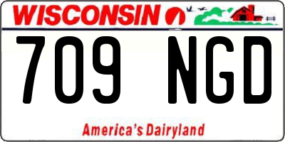 WI license plate 709NGD