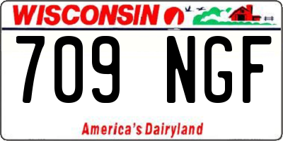 WI license plate 709NGF